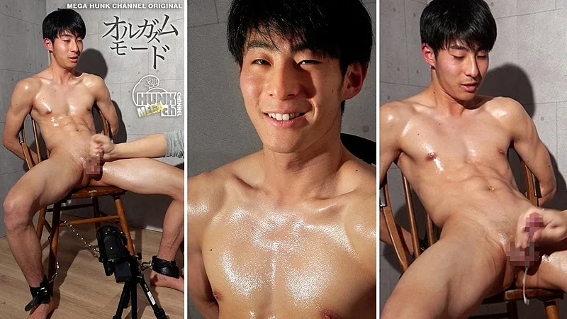 HUNK CHANNEL – OAV1193 – シックスパックのスジ筋塩顔イケメン大学生、響(ひびき)くん20歳が男の初手コキで上反りマラ怒張ザーメン噴火!!【男責めver.】
